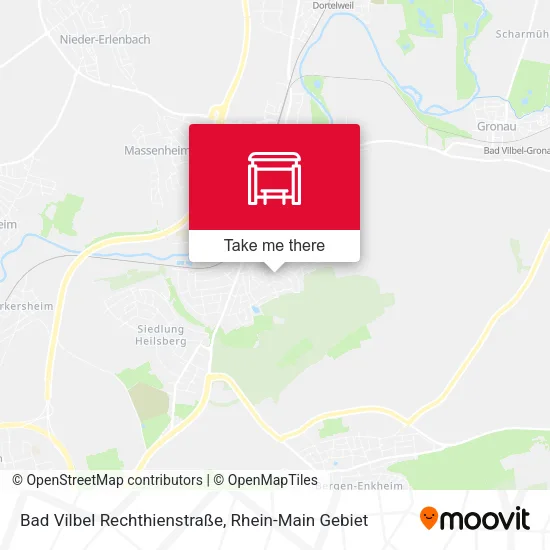 Карта Bad Vilbel Rechthienstraße