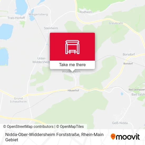 Карта Nidda-Ober-Widdersheim Forststraße