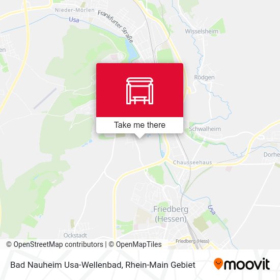 Bad Nauheim Usa-Wellenbad map