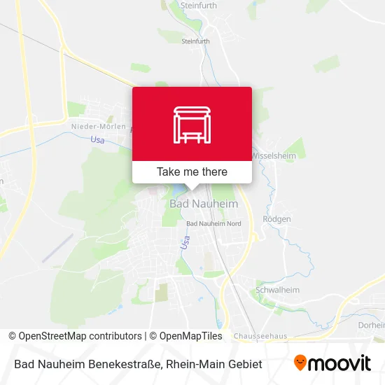 Карта Bad Nauheim Benekestraße