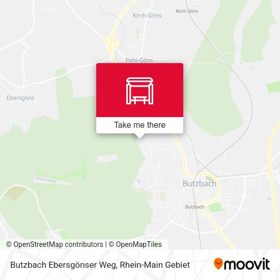 Карта Butzbach Ebersgönser Weg