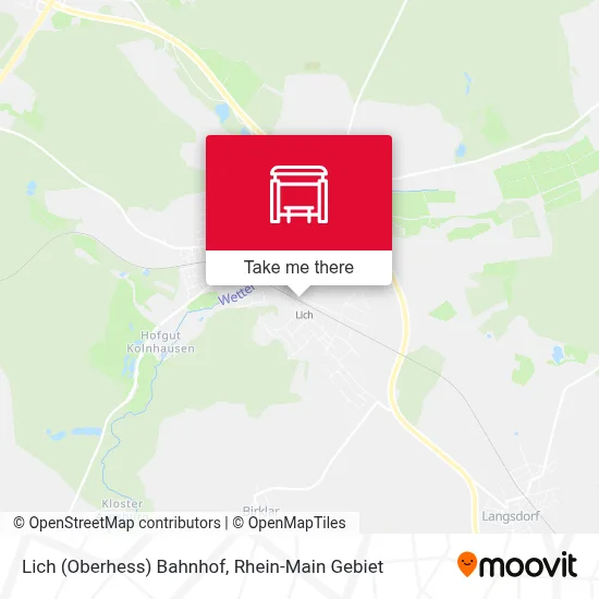 Lich (Oberhess) Bahnhof map