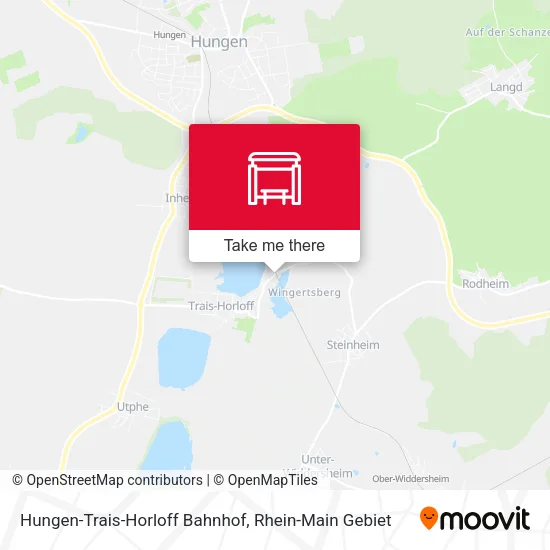 Карта Hungen-Trais-Horloff Bahnhof