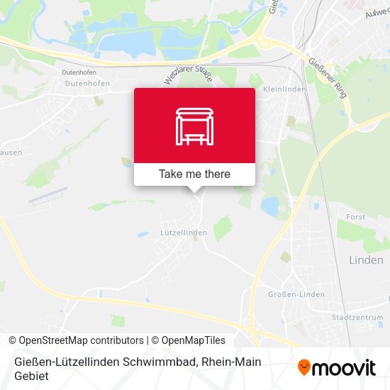 Gießen-Lützellinden Schwimmbad map