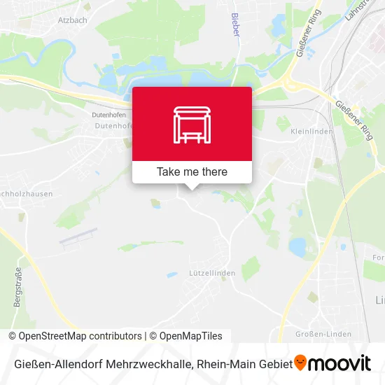 Карта Gießen-Allendorf Mehrzweckhalle