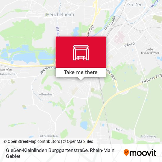 Gießen-Kleinlinden Burggartenstraße map
