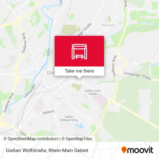 Карта Gießen Wolfstraße