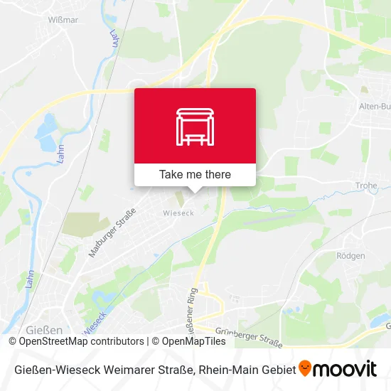 Карта Gießen-Wieseck Weimarer Straße