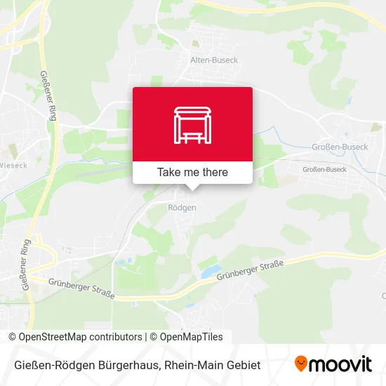 Карта Gießen-Rödgen Bürgerhaus