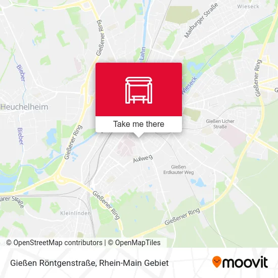 Карта Gießen Röntgenstraße
