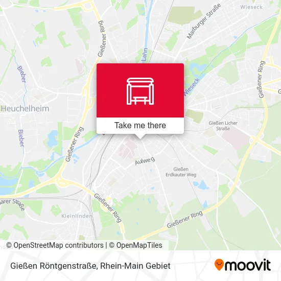 Карта Gießen Röntgenstraße