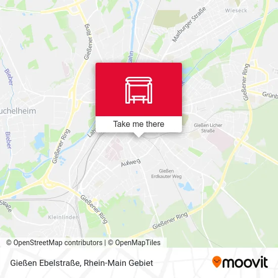 Карта Gießen Ebelstraße
