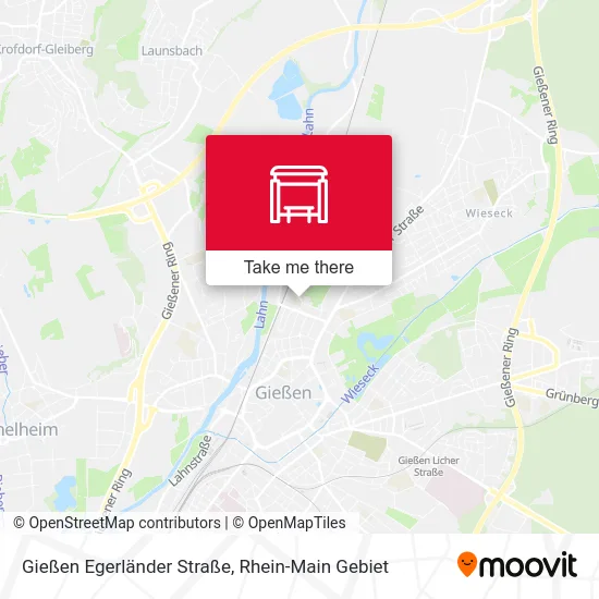 Карта Gießen Egerländer Straße