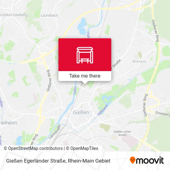 Карта Gießen Egerländer Straße