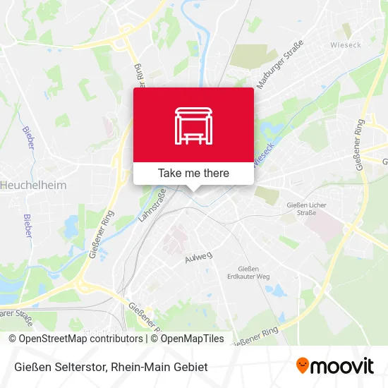 Карта Gießen Selterstor
