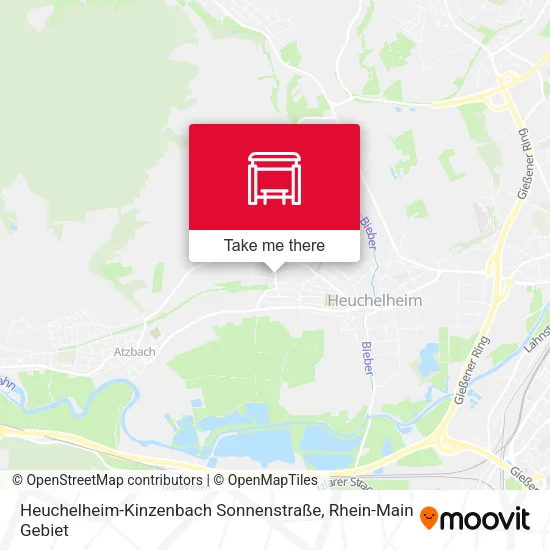 Карта Heuchelheim-Kinzenbach Sonnenstraße