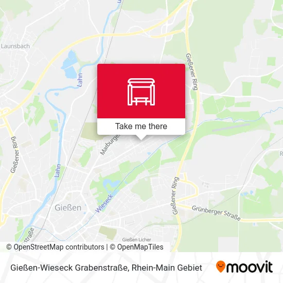 Карта Gießen-Wieseck Grabenstraße