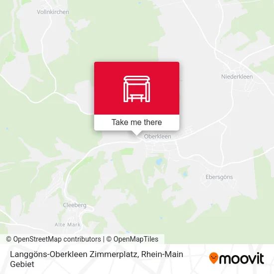 Карта Langgöns-Oberkleen Zimmerplatz