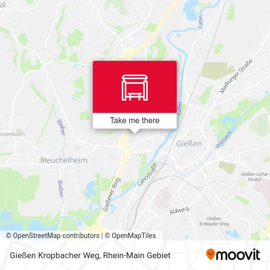 Карта Gießen Kropbacher Weg