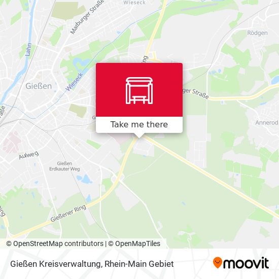 Карта Gießen Kreisverwaltung