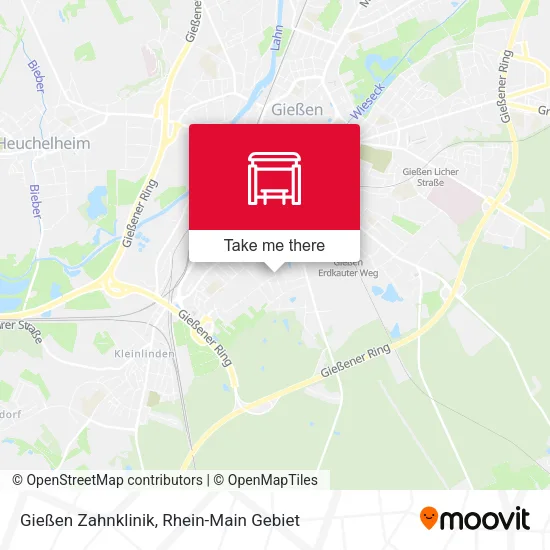 Карта Gießen Zahnklinik