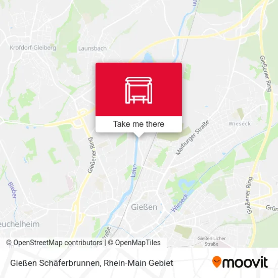 Карта Gießen Schäferbrunnen