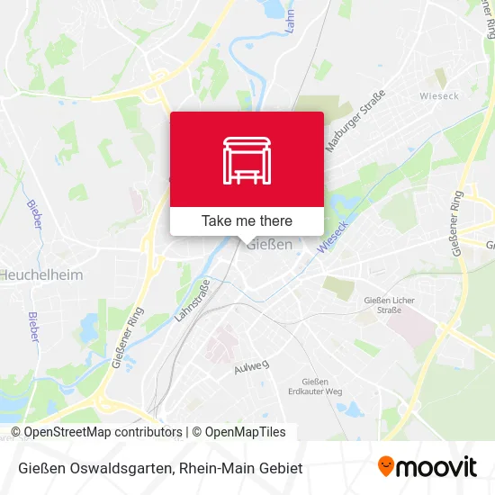 Карта Gießen Oswaldsgarten