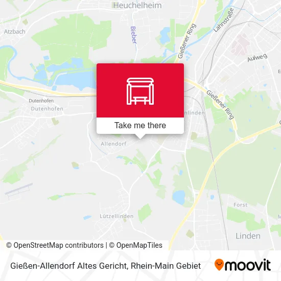 Карта Gießen-Allendorf Altes Gericht