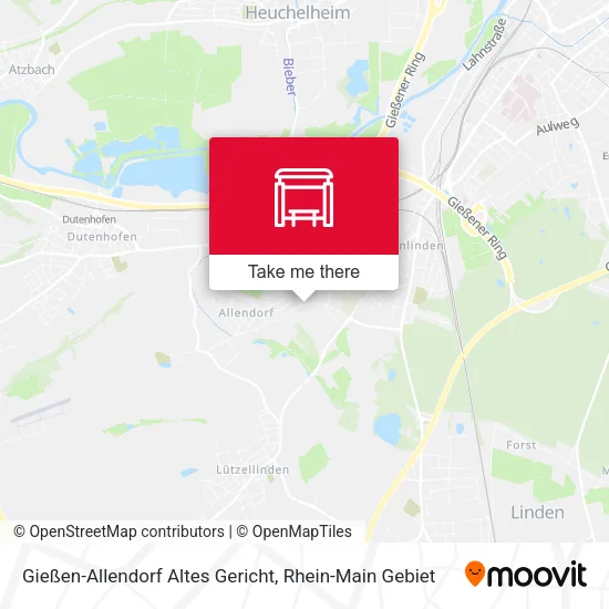 Карта Gießen-Allendorf Altes Gericht