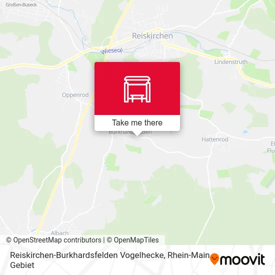 Карта Reiskirchen-Burkhardsfelden Vogelhecke