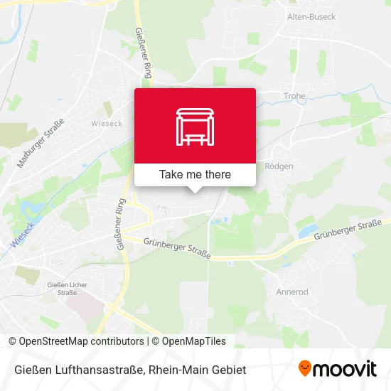 Карта Gießen Lufthansastraße