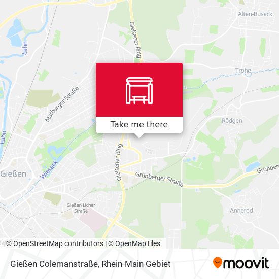 Gießen Colemanstraße map
