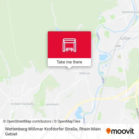Карта Wettenberg-Wißmar Krofdorfer Straße