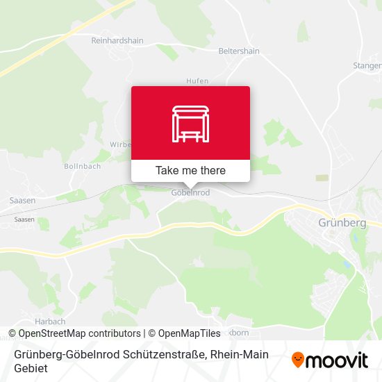 Grünberg-Göbelnrod Schützenstraße map