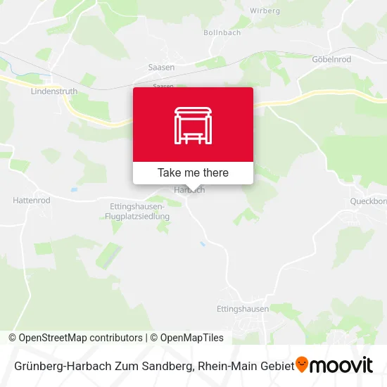 Карта Grünberg-Harbach Zum Sandberg