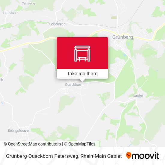 Grünberg-Queckborn Petersweg map