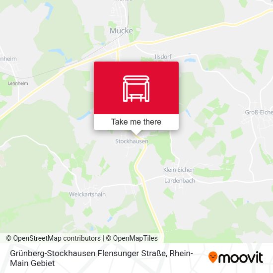 Grünberg-Stockhausen Flensunger Straße map