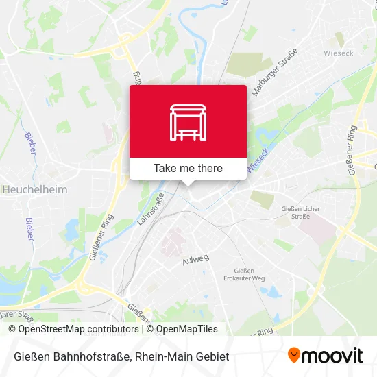 Карта Gießen Bahnhofstraße