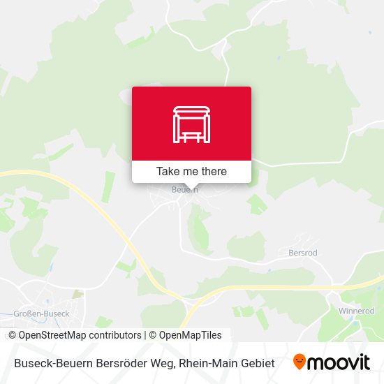 Buseck-Beuern Bersröder Weg map