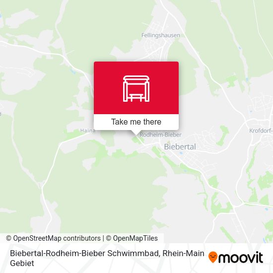 Biebertal-Rodheim-Bieber Schwimmbad map