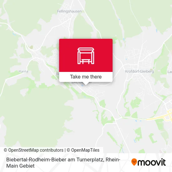 Карта Biebertal-Rodheim-Bieber am Turnerplatz