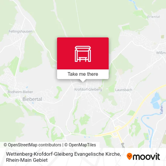 Карта Wettenberg-Krofdorf-Gleiberg Evangelische Kirche