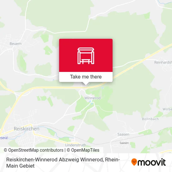 Reiskirchen-Winnerod Abzweig Winnerod map