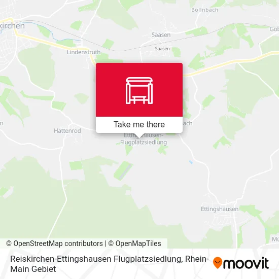 Карта Reiskirchen-Ettingshausen Flugplatzsiedlung