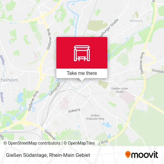 Карта Gießen Südanlage
