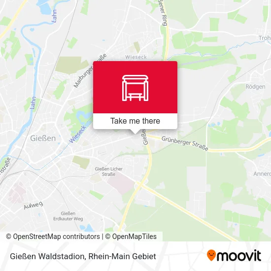 Карта Gießen Waldstadion