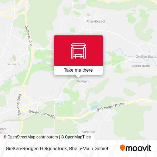 Gießen-Rödgen Helgenstock map