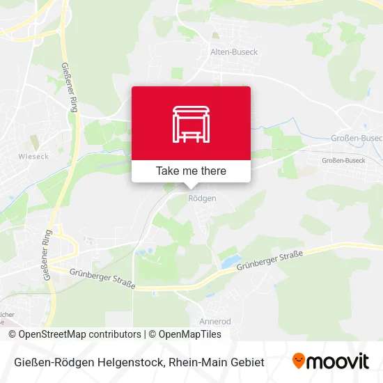 Gießen-Rödgen Helgenstock map