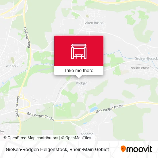 Карта Gießen-Rödgen Helgenstock