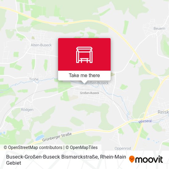 Карта Buseck-Großen-Buseck Bismarckstraße